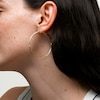 50mm Diamond-Cut Hoop Earrings in 14K Gold