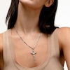 Solid Sterling Silver Crucifix Necklace Charm