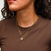 Cubic Zirconia Asymmetrical Heart Charm in 10K Gold
