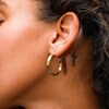 30mm Diamond-Cut Hoop Earrings in 10K Tube Hollow Gold