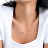Journey Cubic Zirconia Heart Pendant in Sterling Silver