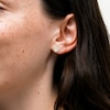Diamond-Cut Huggie Earrings in 10K Tube Hollow Gold