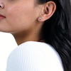 Diamond Accent Pavé Square Earrings in Sterling Silver