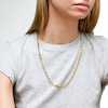 14K Semi-Solid Gold Bonded Mariner Chain - 22"