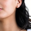 Solid Sterling Silver 5mm Multi-Shape CZ Three Pair Stud Earrings Set