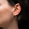 25mm Hoop Earrings in 10K Tri-Tone Gold