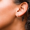 10K Hollow Gold Twist Hoops