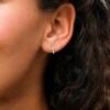 Child's Cubic Zirconia Cross Stud Earrings set in 10K Gold