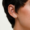 6mm Star-Shaped Cubic Zirconia Stud Earrings in 10K Gold
