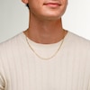 10K Hollow Gold Beveled Figaro Chain