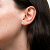 7mm Cubic Zirconia Solitaire Stud Earrings in 14K Gold
