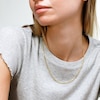 14K Hollow Gold Diamond-Cut Figaro Chain