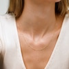 10K Solid Gold Bead Station Chain - 18"