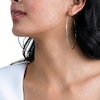 80mm Hoop Earrings in Hollow Sterling Silver