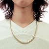 10K Semi-Solid Gold Cuban Curb Chain Made in Italy