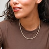 10K Hollow Gold Diamond-Cut Mariner Chain Made in Italy