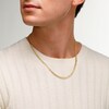 14K Hollow Gold Diamond-Cut Curb Chain - 20"