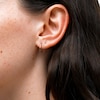 10mm Diamond-Cut Square Hoop Earrings in 10K Tube Hollow Gold