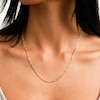 10K Hollow Gold Figaro Chain - 20"