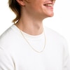 10K Hollow Gold Diamond-Cut Curb Chain - 22"