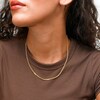 10K Hollow Gold Diamond-Cut Rambo Curb Chain - 18"