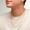 10K Semi-Solid Gold Miami Curb Chain - 22"