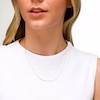 10K Solid Gold Light Diamond-Cut Curb Chain Made in Italy - 18"