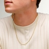 14K Semi-Solid Gold Miami Curb Chain Made in Italy - 22"