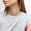 10K Semi-Solid Gold Diamond-Cut Mariner Chain Made in Italy