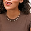 10K Semi-Solid Gold Miami Curb Chain Made in Italy - 16"