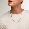 Sterling Silver Pavé Miami Curb Chain Made in Italy - 22"