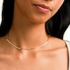 10K Solid Gold Herringbone Chain Made in Italy - 16"