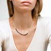10K Solid Gold Herringbone Chain Made in Italy - 16" + 1"
