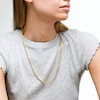 10K Semi-Solid Gold Diamond-Cut Rope Chain