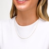 10K Solid Gold Diamond-Cut Light Curb Chain - 18"