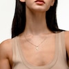 Te Amo Rose Breakable Heart Two-Tone Necklace Charm in 10K Gold
