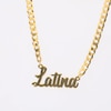 14K Gold Plated Bold Script Name Chain Necklace - 18"