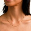 14K Hollow Gold Diamond-Cut Double Curb Chain