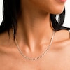 10K Solid Gold Diamond-Cut Valentino Tri-Tone Chain Made in Italy