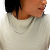 10K Solid Gold Two-Toned Herringbone Chain Made in Italy - 18"