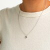 10K Hollow White Gold Puffy Heart Charm