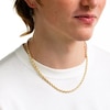 10K Semi-Sold Gold Rope Chain