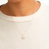 14K Semi-Solid Gold CZ Love Knot Pendant - 16" + 2"