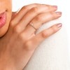 ​​​​​​​10K Solid Gold CZ Pink Heart Ring