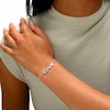 Sterling Silver Diamond Accent Love Bolo Bracelet
