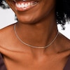 Child's Sterling Silver Diamond-Cut Long Curb Chain Made in Italy - 15"