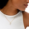 10K Solid Gold CZ E Initial Charm