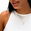 10K Solid Gold CZ I Initial Charm