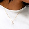 10K Solid Gold CZ O Initial Charm