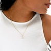 10K Solid Gold CZ U Initial Charm